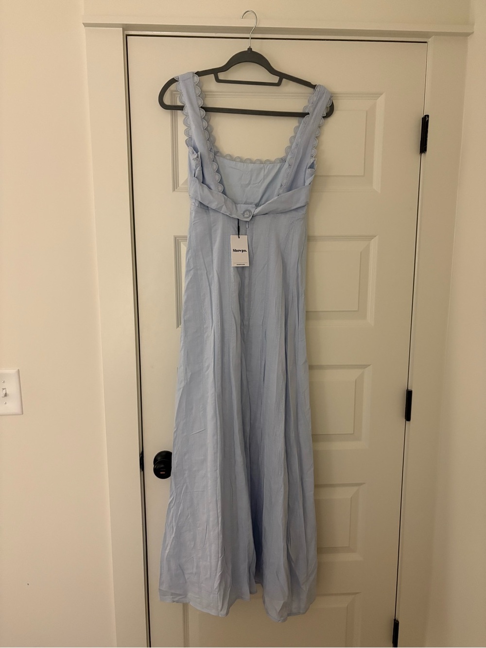 Showpo Blue Scallop Maxi Dress - Picture 4 of 6